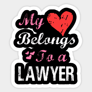 My Heart Belongs To layer Sticker